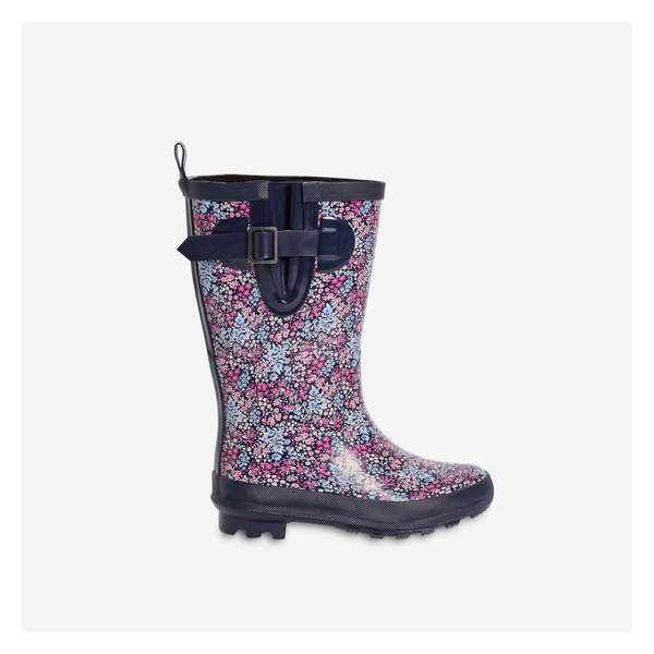 Kid Girls' Rubber Rain Boots - Pink Mix